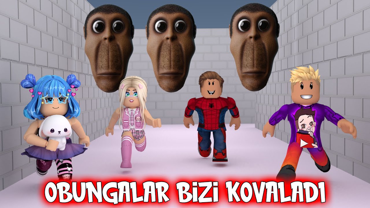 Obungalar Bizi Kovaladı Süper Kaçış | Roblox Evade