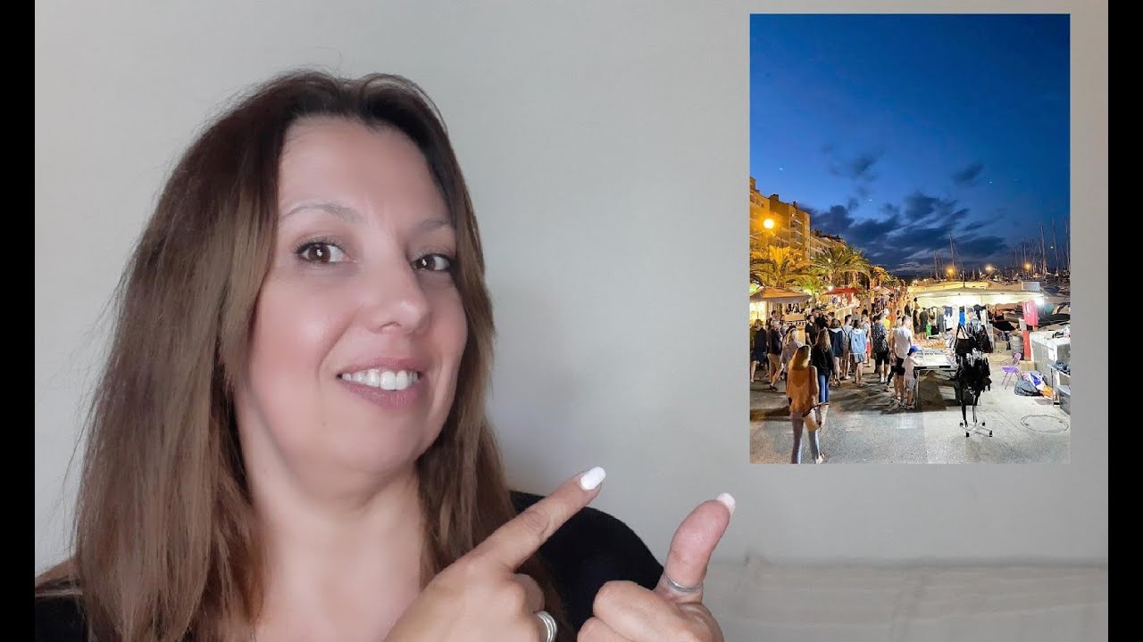Je suis allée au marché nocturne d'Hyères (dans le Var) en famille 😊🥰😉