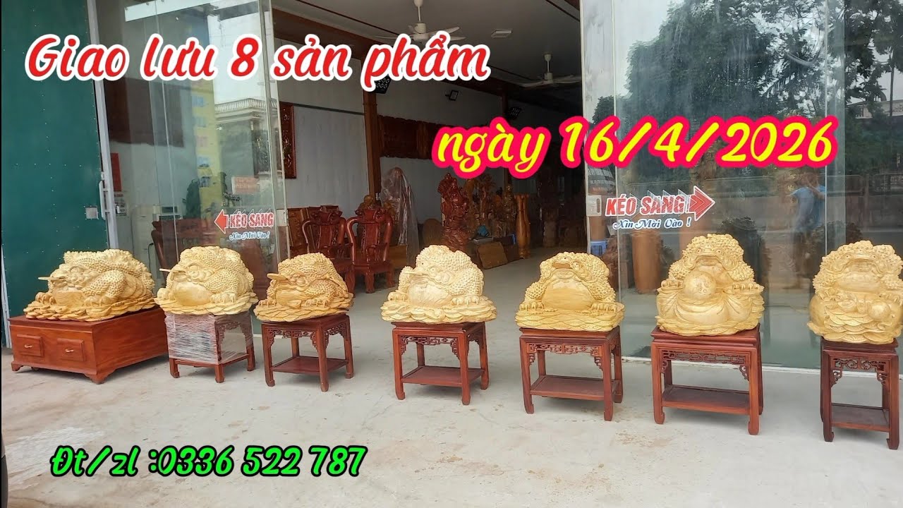 Đồ gỗ mỹ nghệ - Giao lưu 8 t&aacute;c phẩm ng&agrave;y 16/4/2026 - Hu&acirc;n Nguyễn 