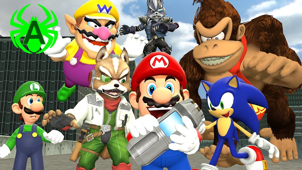 Марио и Соник, но в деле участвуют все! (Ежедневная рутина Smash 3)