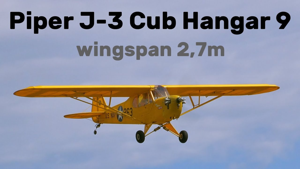 Piper J-3 Cub Hangar 9 | 2,7m scale RC airplane | 4K | Holesov 2024