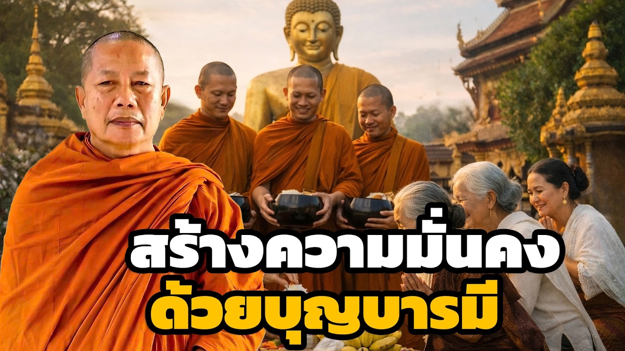 บุญบารมีสร้างความมั่นคง ธรรมะคลายทุกข์ พระมหาบุญช่วย ปัญญาวชิโร #