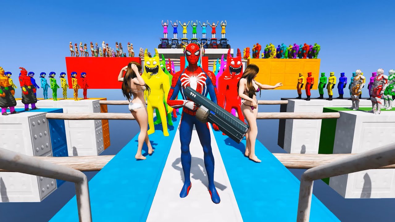 GTA 5 Epic Ragdolls | Spiderman and Super Heroes Jumps/fails (Euphoria Physics) Episode 233