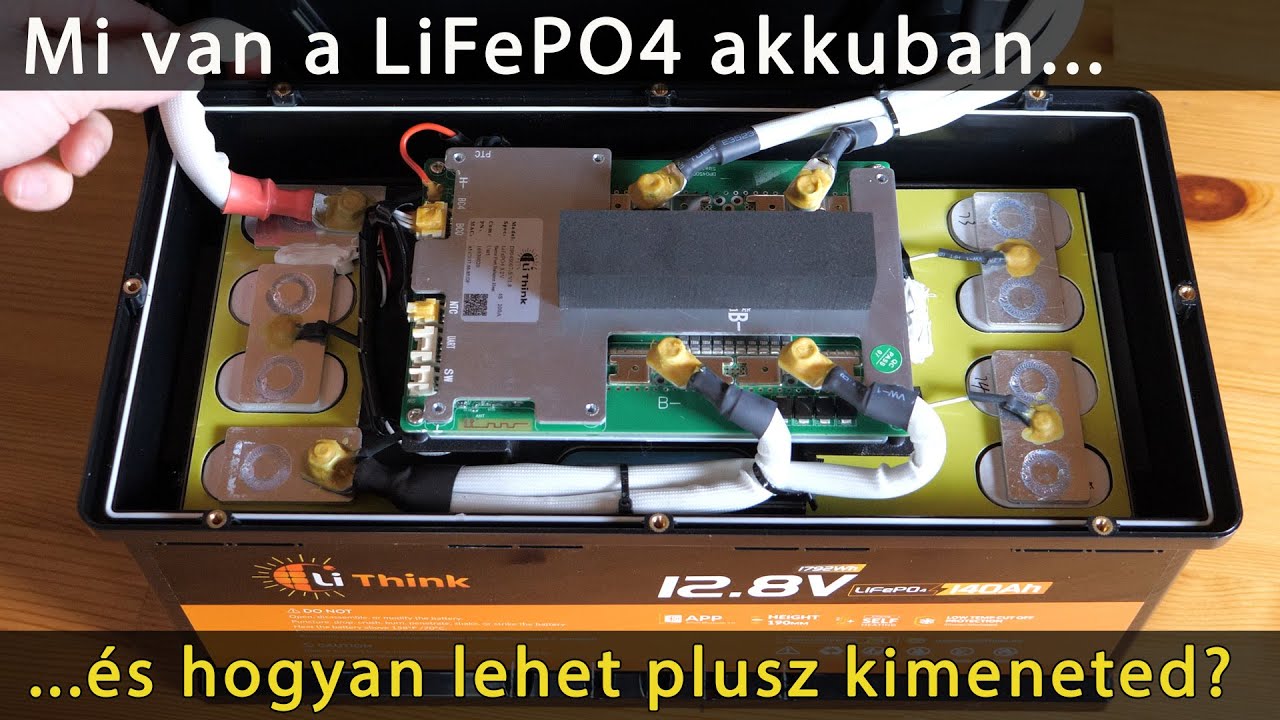Mi van a LiFePO4 akku belsejében? És hogy csinálhatsz rá plusz kimenetet? Lithink