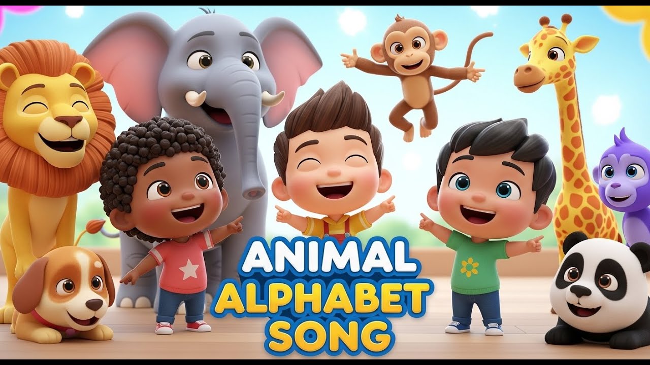 Animal Alphabet Song | ABC Animals for Kids | Learn Letters A–Z