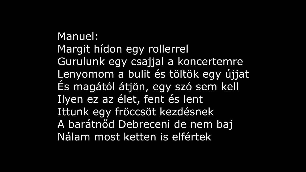 VALMAR x Manuel - Éget a nap -- KARAOKE