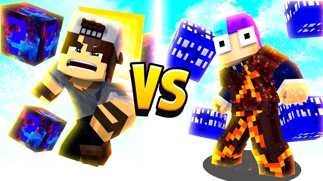 LUCKY BLOCK GALAXY OP vs LUCKY BLOCK DO TEMPO!
