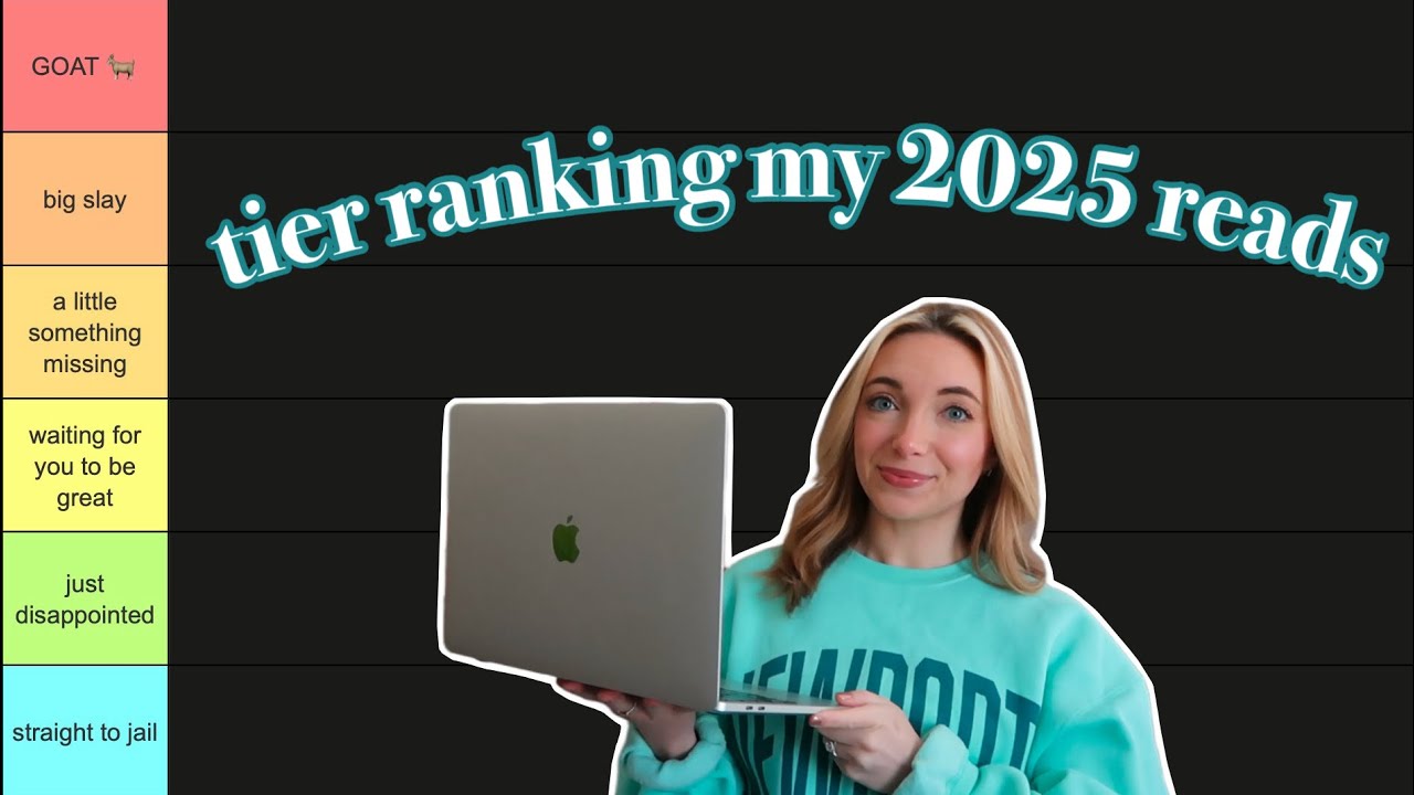 Tier ranking all the books I read in 2025 📊🌟📚