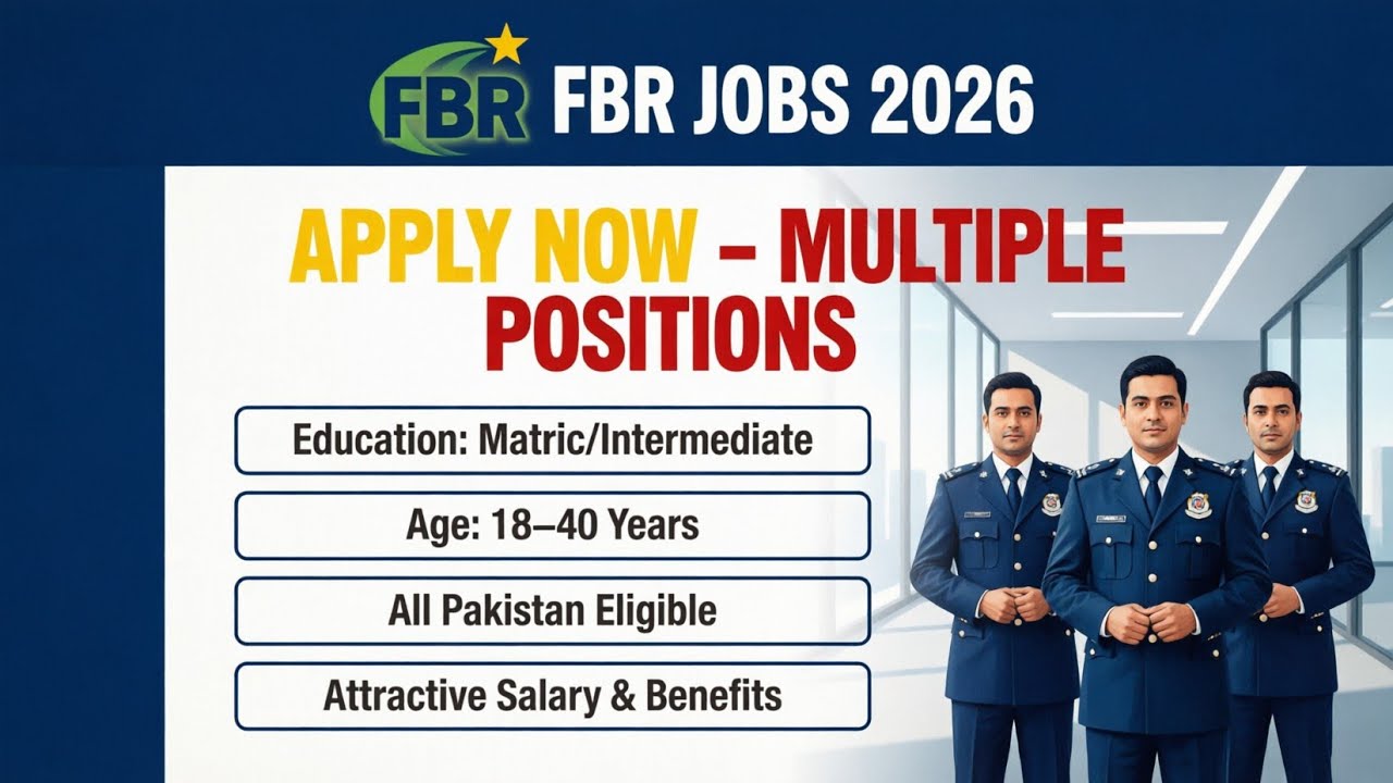 FBR Jobs 2026 Apply Online | Step by Step Process (NJP Portal) Last Date & Eligibility