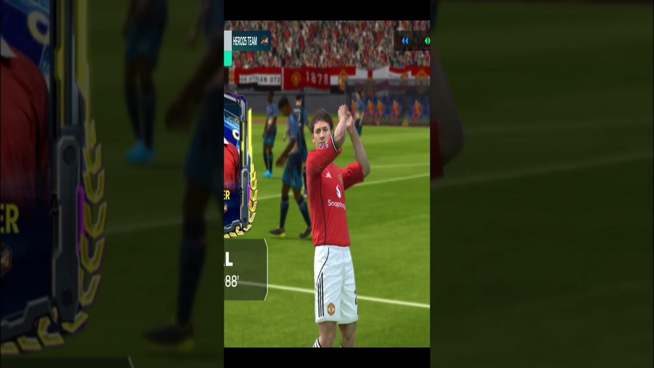 FC Mobile Hero Chronicles Manchester United vs Hero25 Team Match 1 Goal 4 