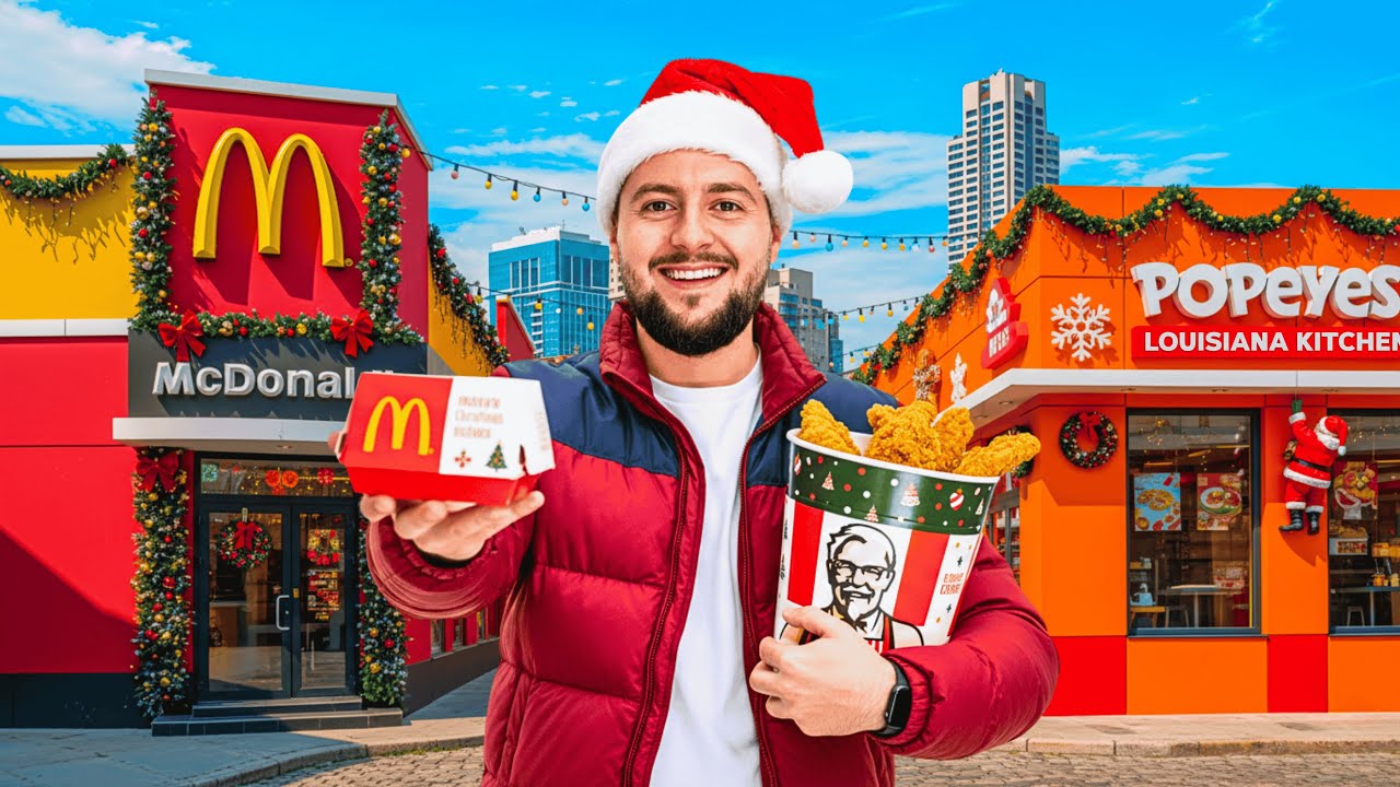 MANANC PRODUSELE SPECIALE DE CRACIUN DE LA FAST-FOOD