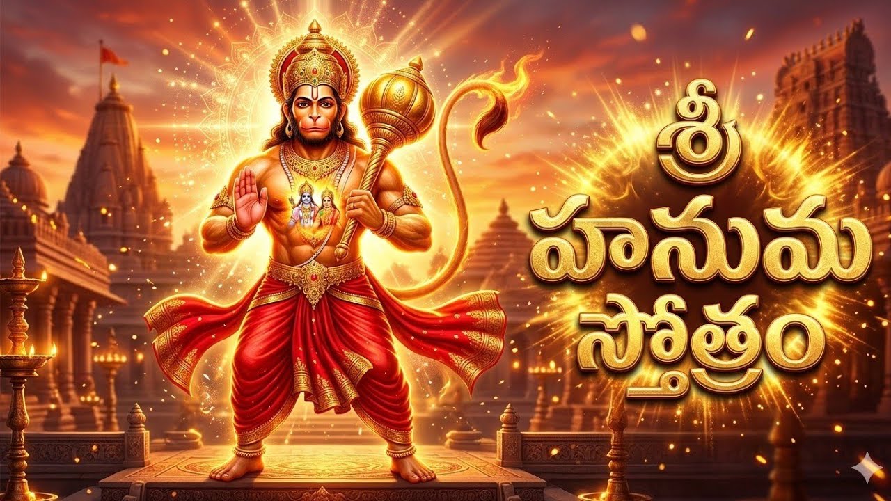 హనుమ స్తోత్రం Hanuma Stotram మంగళవారం అందరూ తప్పకుండా వినాల్సిన...