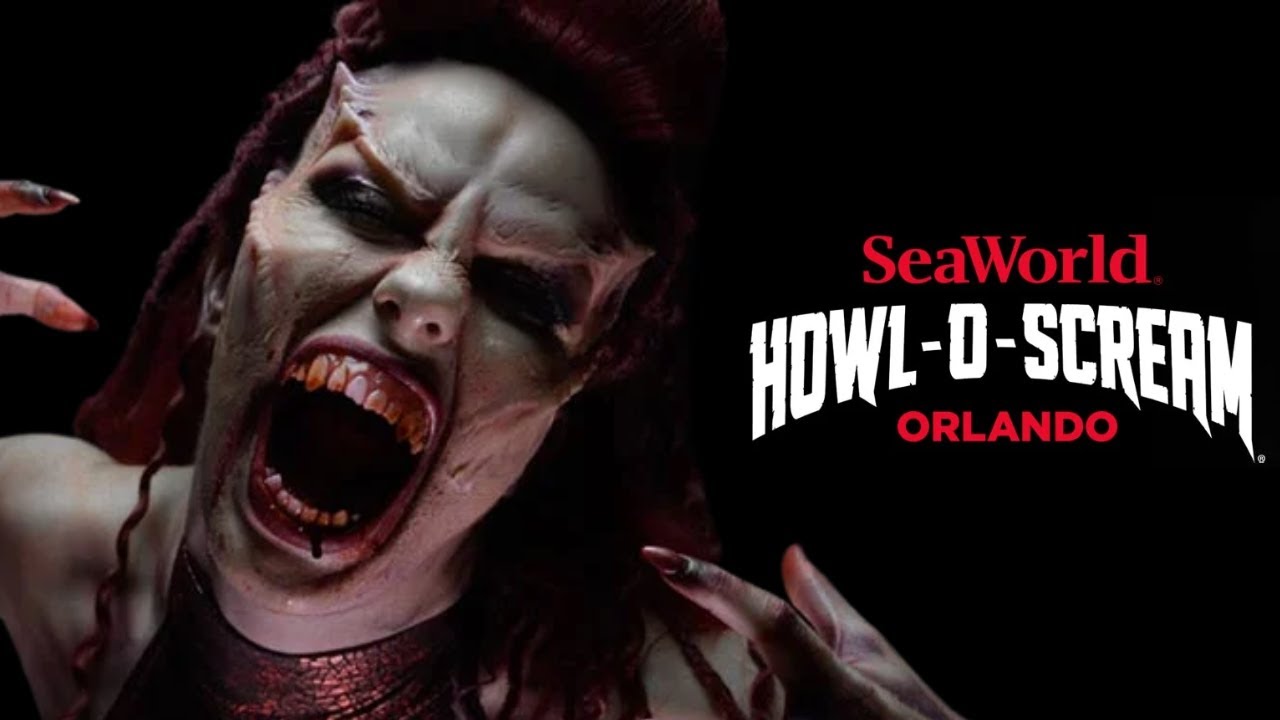 Experience the Chills and Thrills of Howl-o-Scream at SeaWorld Orlando! 3 Houses & Siren's Song Show