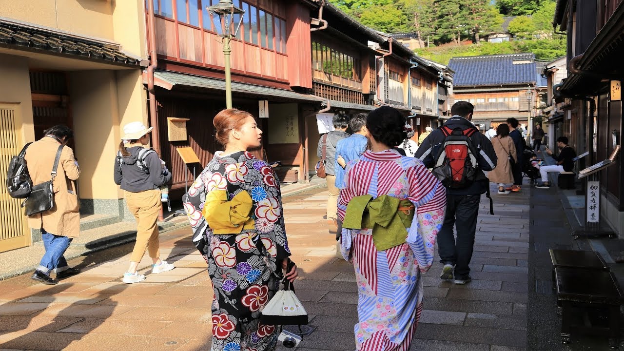 Япония - Район Гейш Хигаси-Чая, Японский фастфуд Канадзава /Japan - Higashi Chaya District Kanazawa