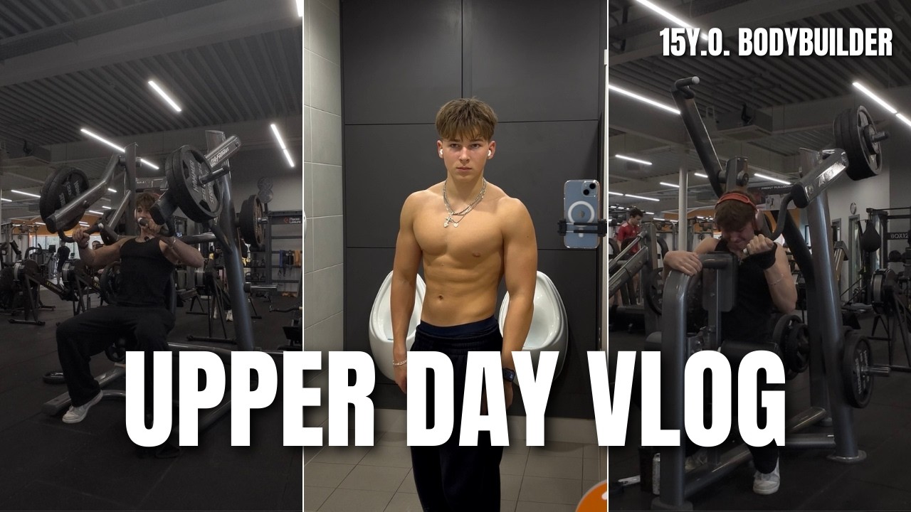 Тренировка верхней части тела | 15-летний бодибилдер