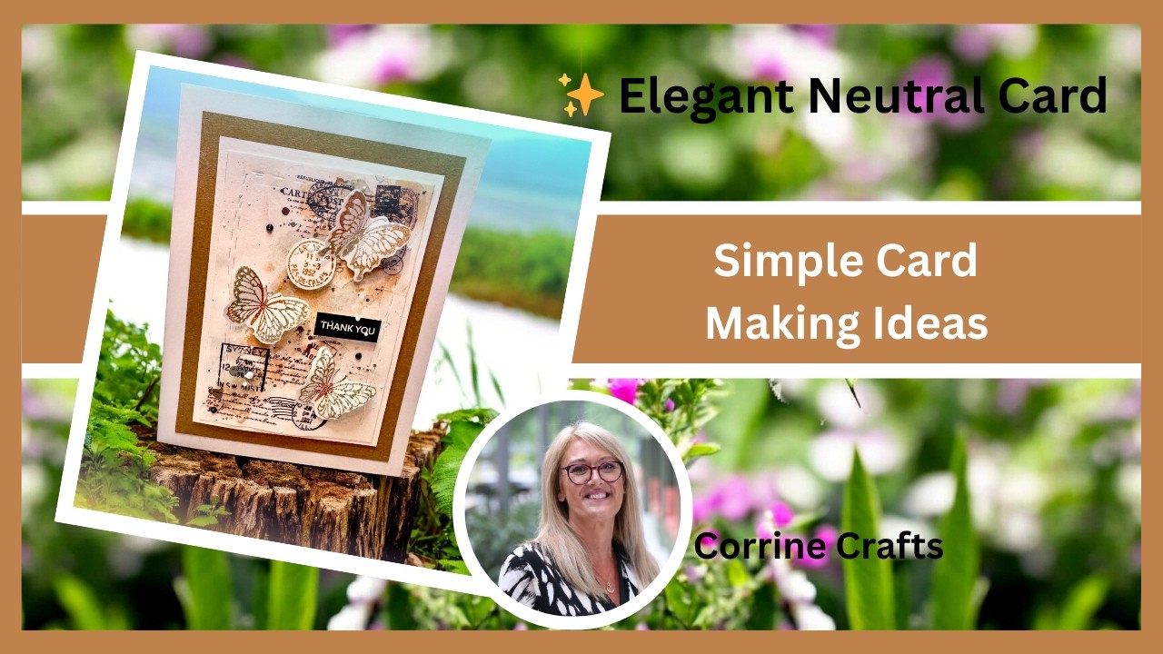 Простой и понятный дизайн открытки в нейтральных тонах, который может сделать каждый | Элегантный...