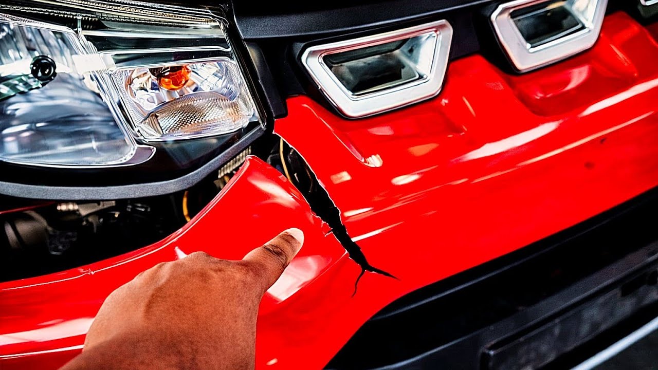 How to repair car bumper  || Plastic Welding Repair @AutomobileService