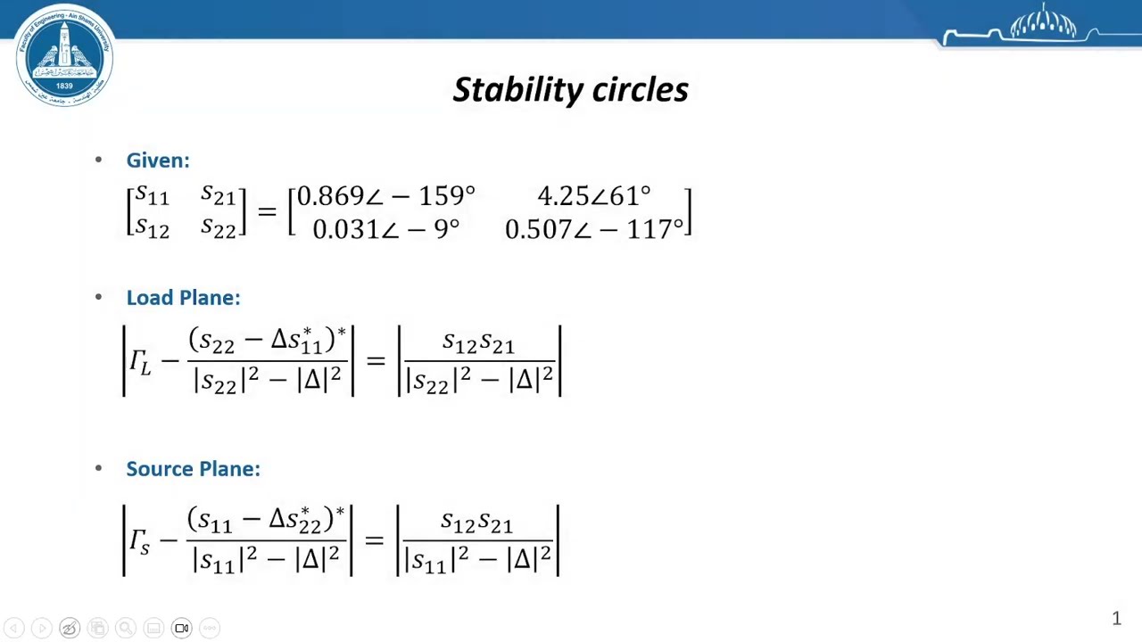 How to draw Stability Circles?