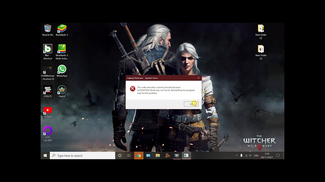 GOG galaxy 2.0 installation and error fixes.