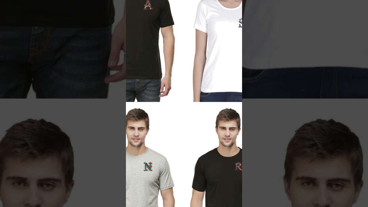 Buy T Shirt With Name Initial Letter Online For Men In India - Chitrkala