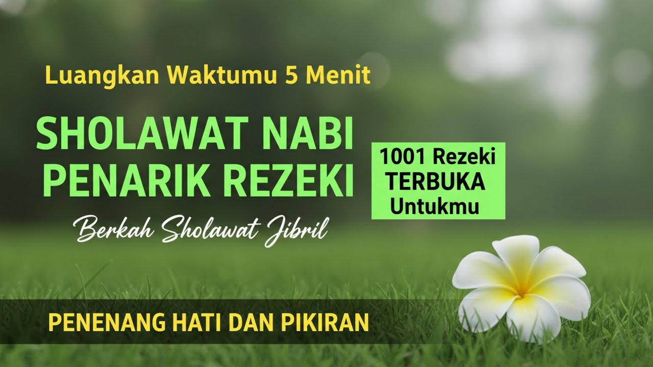 SHOLAWAT JIBRIL PENARIK REZEKI PALING DAHSYAT, Sholawat Nabi Muhammad SAW Sholawat Jibril Merdu Live