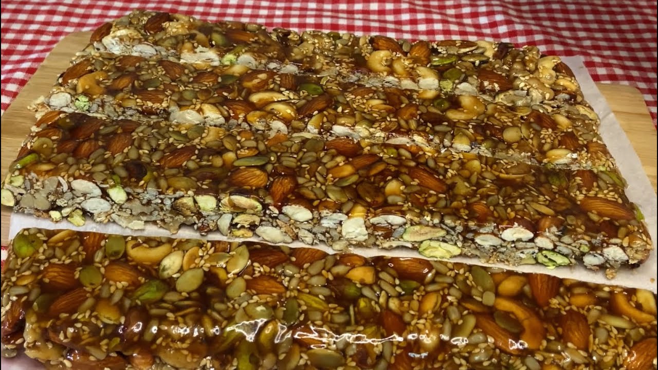 Energy Bars Recipe | Snack | Nut Bars | الواح الطاقة | اصابع الطاقة بالمكسرات والعسل