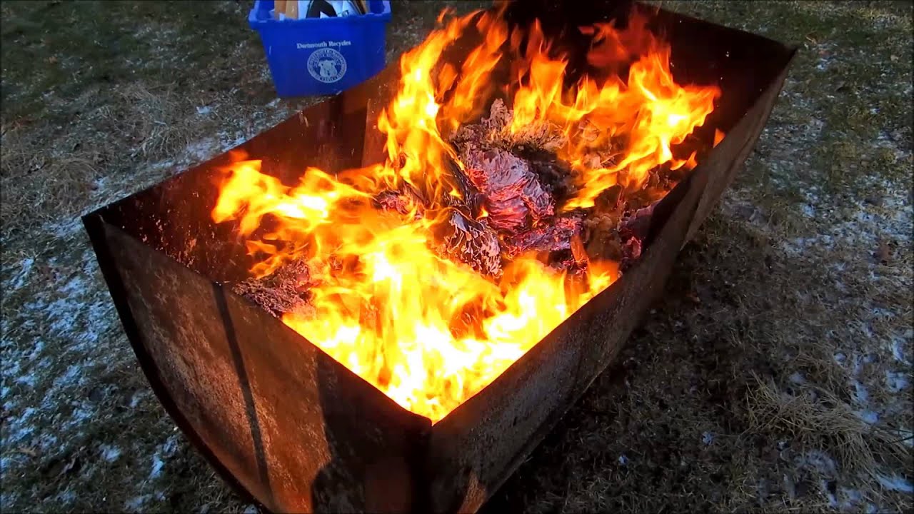 burning up some old office documents