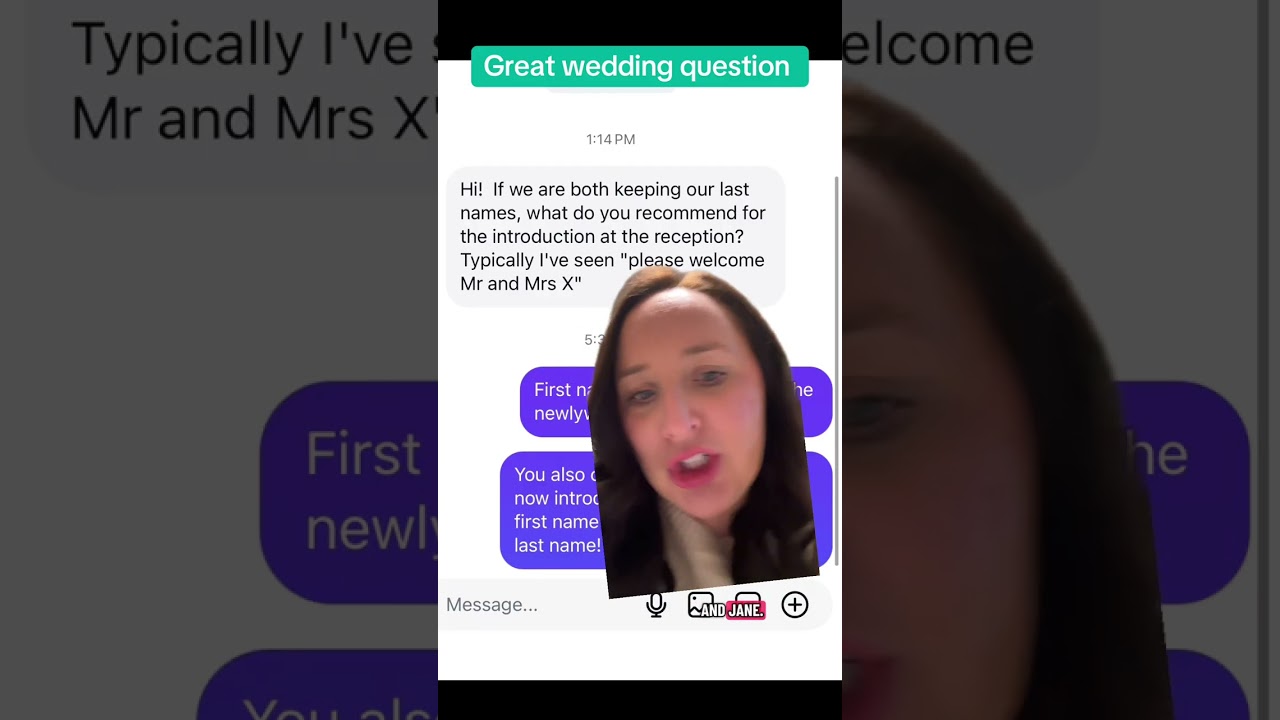 I suggest using first names, or full names of both couple!! #weddinganswer #weddingplanningtip
