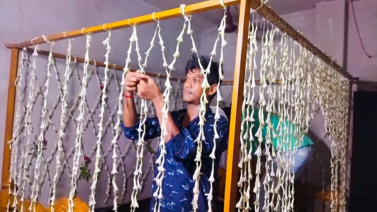 bed decoration for wedding? রজনীগন্ধা ফুলের বাসর ঘর ডেকোরেশন।
