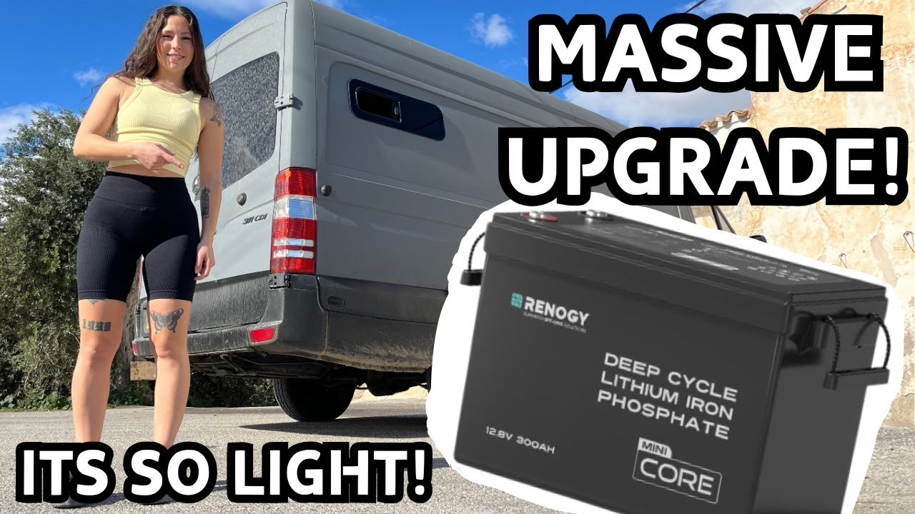 КРУПНЫЙ ОБНОВЛЕНИЕ ЛИТИЕВОЙ БАТАРЕИ — аккумулятор Renogy 300 А·ч! Off Grid Vanlife