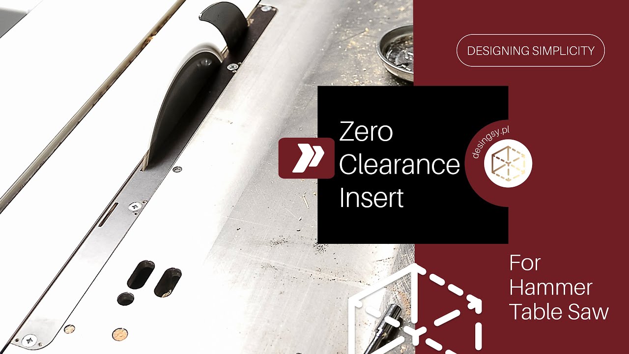 Hammer K3 wkładka ZERO CLEARANCE INSERT - manual SUB ENG/DE