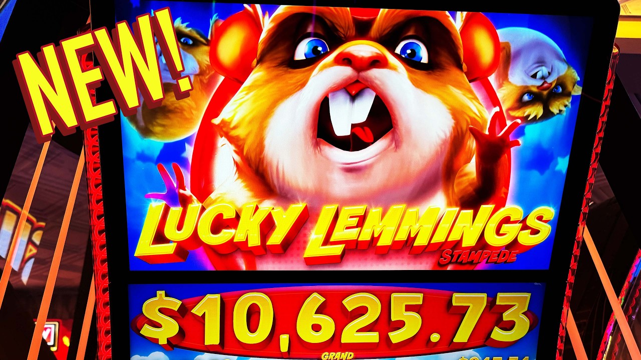 VEGASLOWROLLER: МАМА ВЫИГРАЛА КРУПНЫЙ БИЛЕТ В LUCKY LEMMINGS!!!!