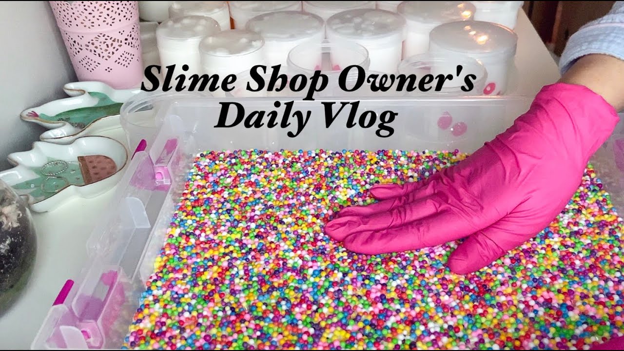 Eng CC) Slime Shop Owner's Vlog | Restock With Me | 슬라임 마켓 사장 브이로그 | 마켓 준비
