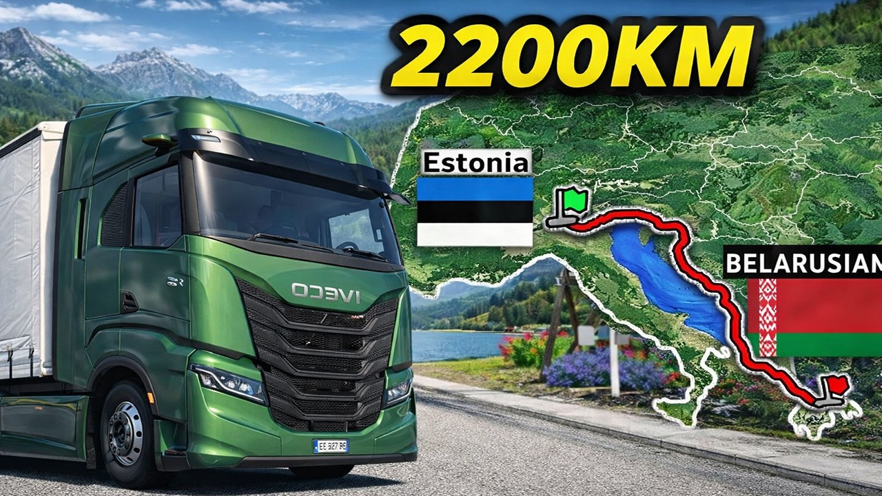 ETS2 Longest Road Trip (Ultra Realistic Graphics) Estonia to Belarus | Euro Truck Simulator 2