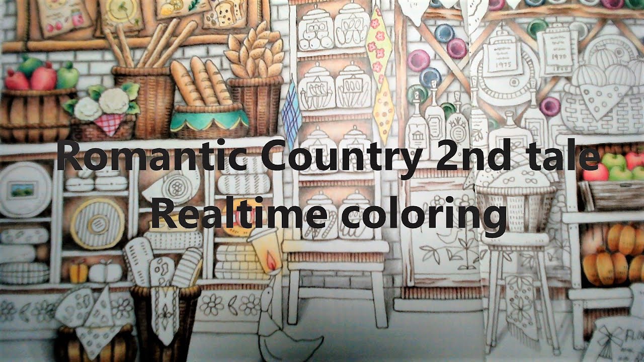 Coloring in Romantic Country 2nd tale | A Castle's Food Pantry | Finishing an old wip | Part 1