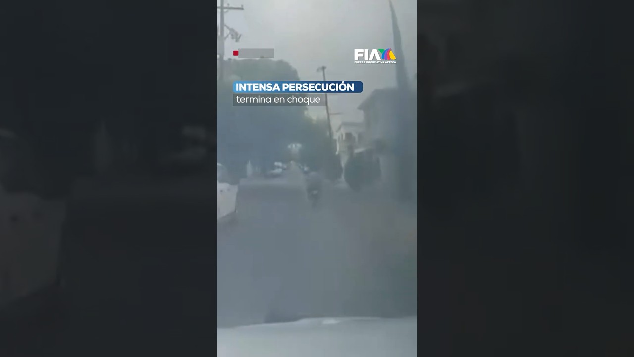 &iexcl;Fuga de pel&iacute;cula en Monterrey!|  Motociclistas desatan persecuci&oacute;n y terminan estrellados