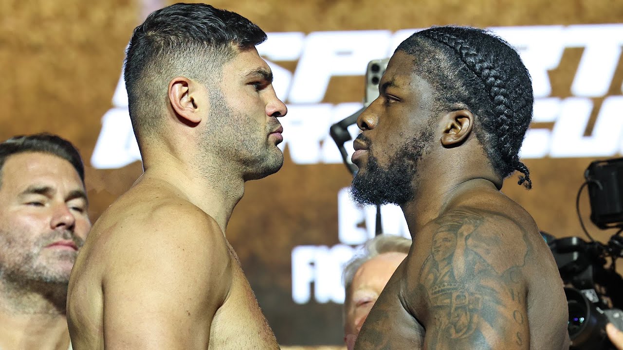 Filip Hrgovic vs David Adeleye • FULL WEIGH IN & FACE OFF • Riyadh Season & DAZN Boxing