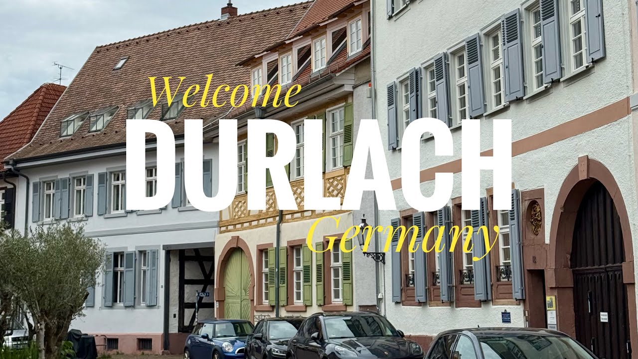 Durlach, Germany. Walking tour. Autumn atmosphere. 2025. 4K video