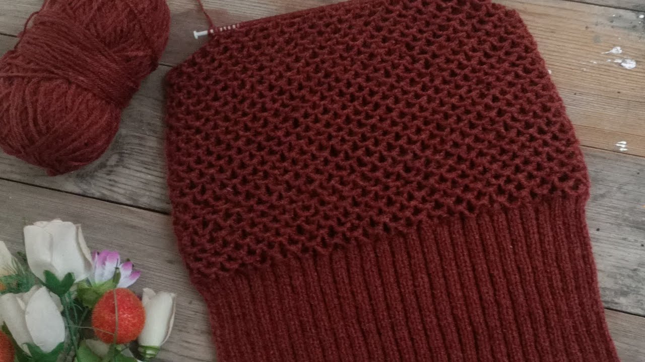 New knitting design/pattern #1184 for cardigan, sweater, jacket, frock ||in hindi||