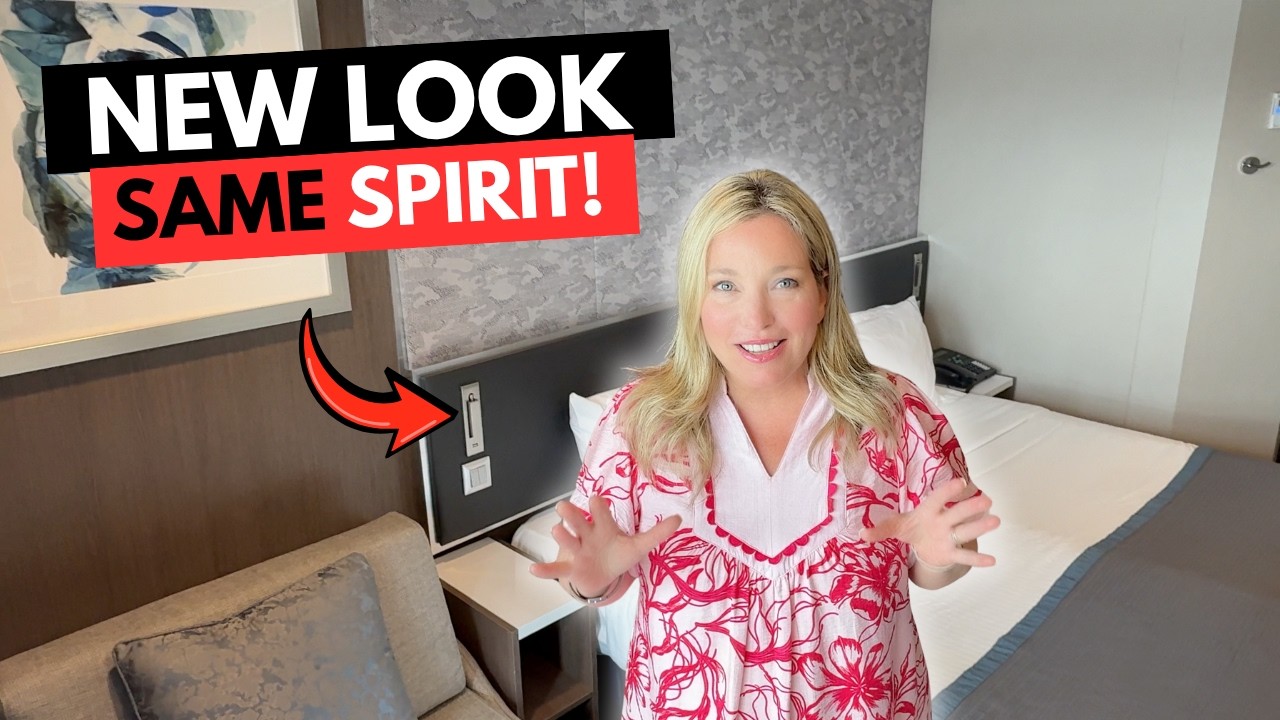 Внутри недавно отремонтированной каюты с балконом на Norwegian Spirit