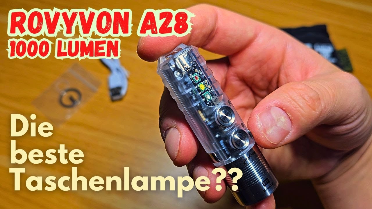 Klein, hell, perfekt fürs EDC – RovyVon A28 Review #taschenlampe