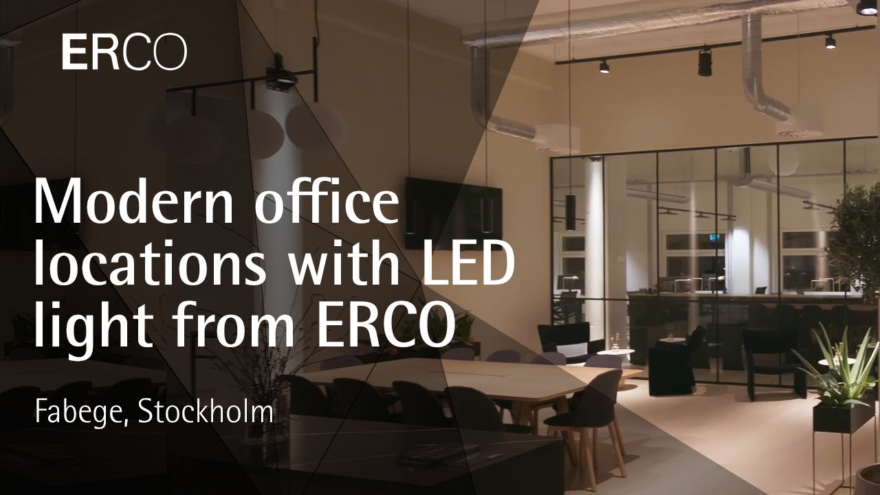 Flexible working in Swedish – Modern office locations with LED light from ERCO