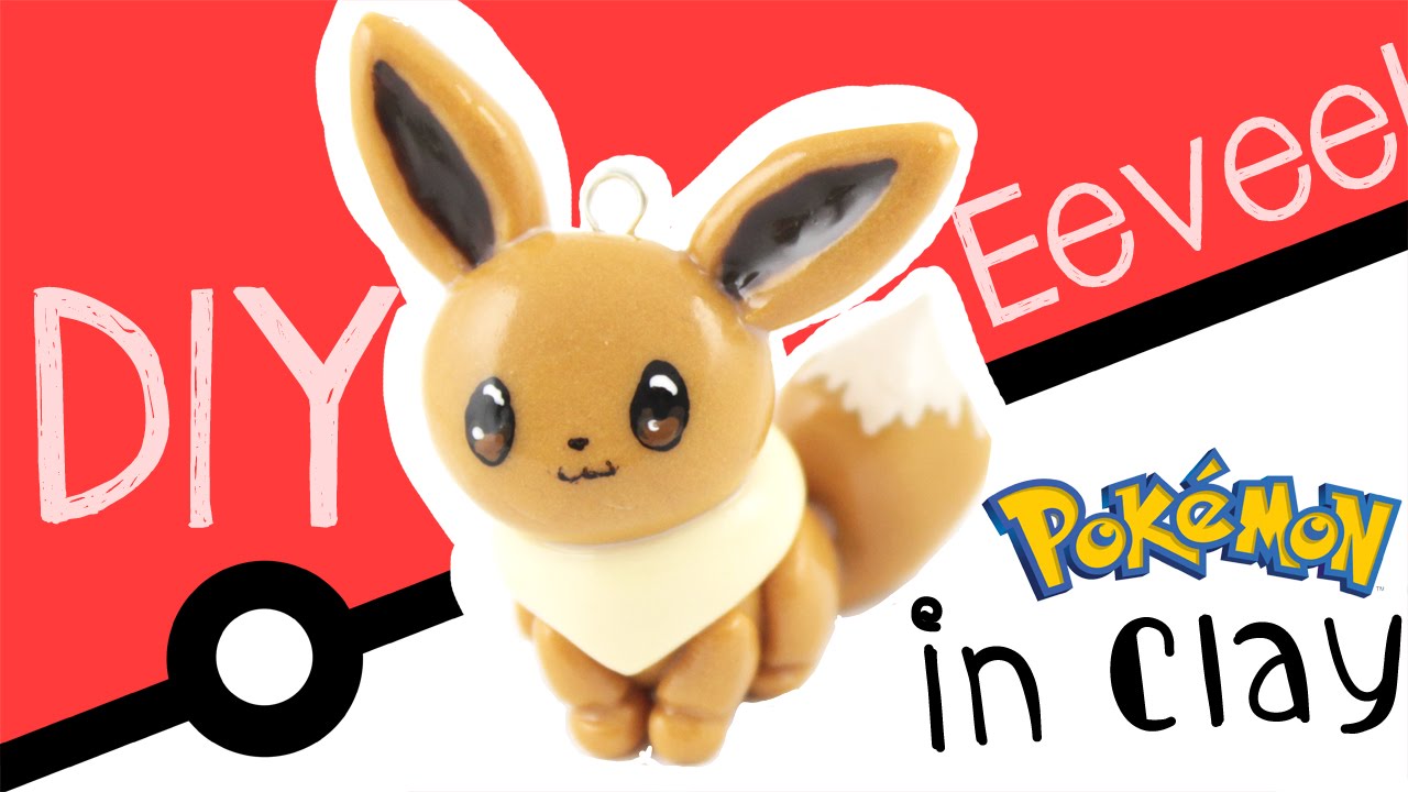 ♡DIY Eevee in Polymer Clay! - Pokemon - ♡  | Kawaii Friday