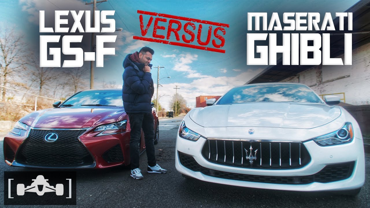 Lexus GS-F vs. Maserati Ghibli S Q4 | A Race Between Mid Size Performance Sedans