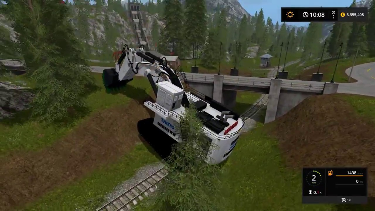 Farming simulator 17 -  Mining and construction economy timelapse ep#8