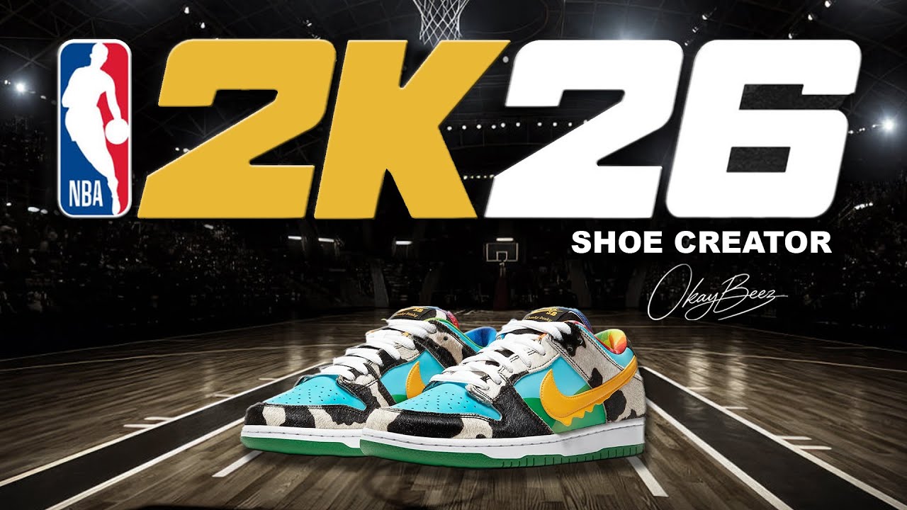NBA 2K26 Shoe Creator - How to make Nike Dunk Low Ben & Jerry's 'Chunky Dunky'