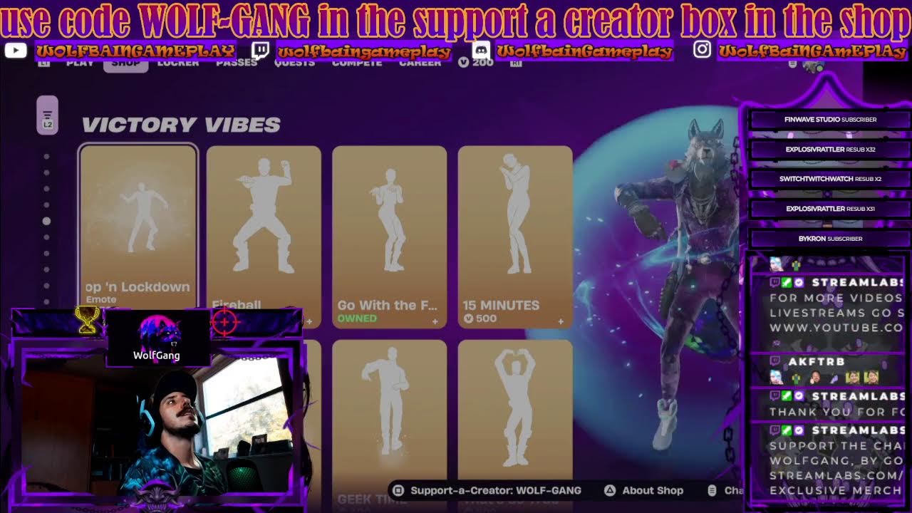 This Is FORTNITE! Use Code WOLF-GANG 🐺💜🎮