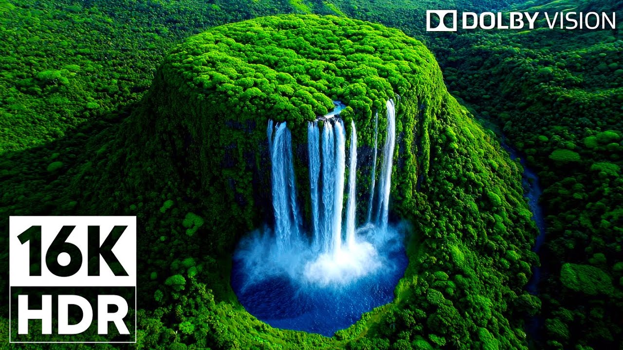 16K VIDEO ULTRA HD Dolby Vision HDR - Calming Music with Beautiful Nature 