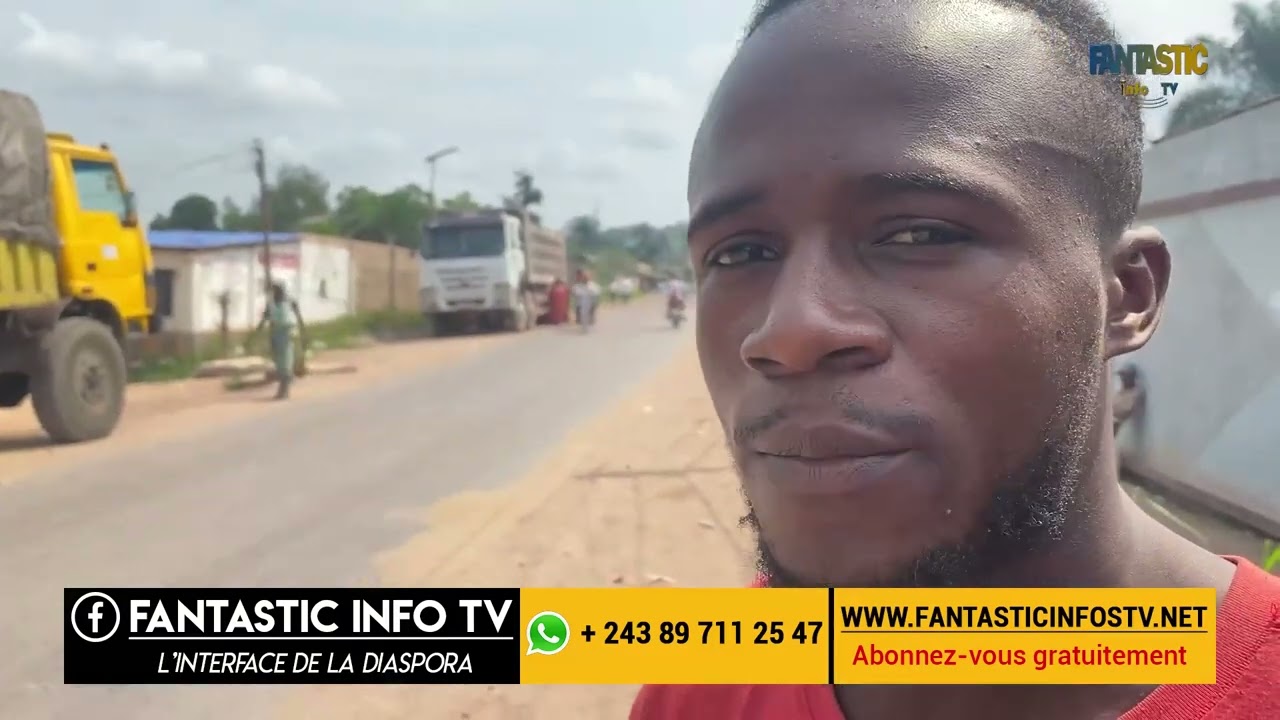 KASANGULU ENFIN LA ROUTE ( DIRECTION PARQUET) asphalte