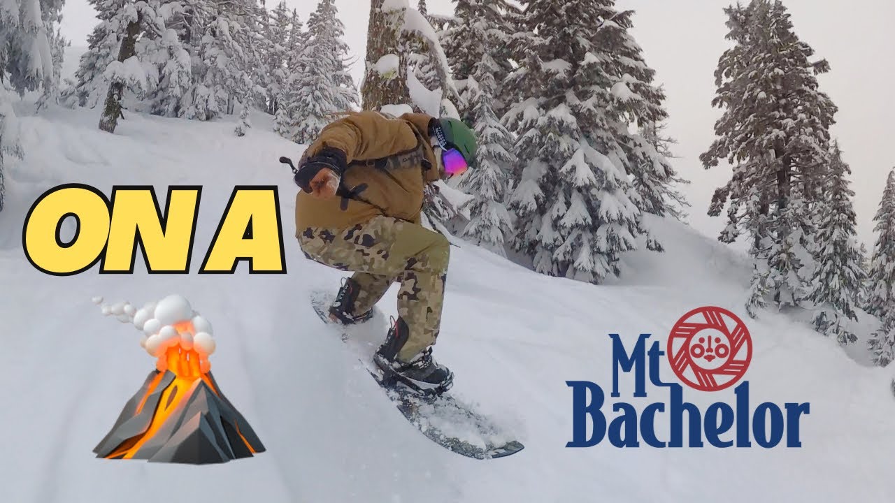 Epic Snowboarding Journey on Mt Bachelor Volcano